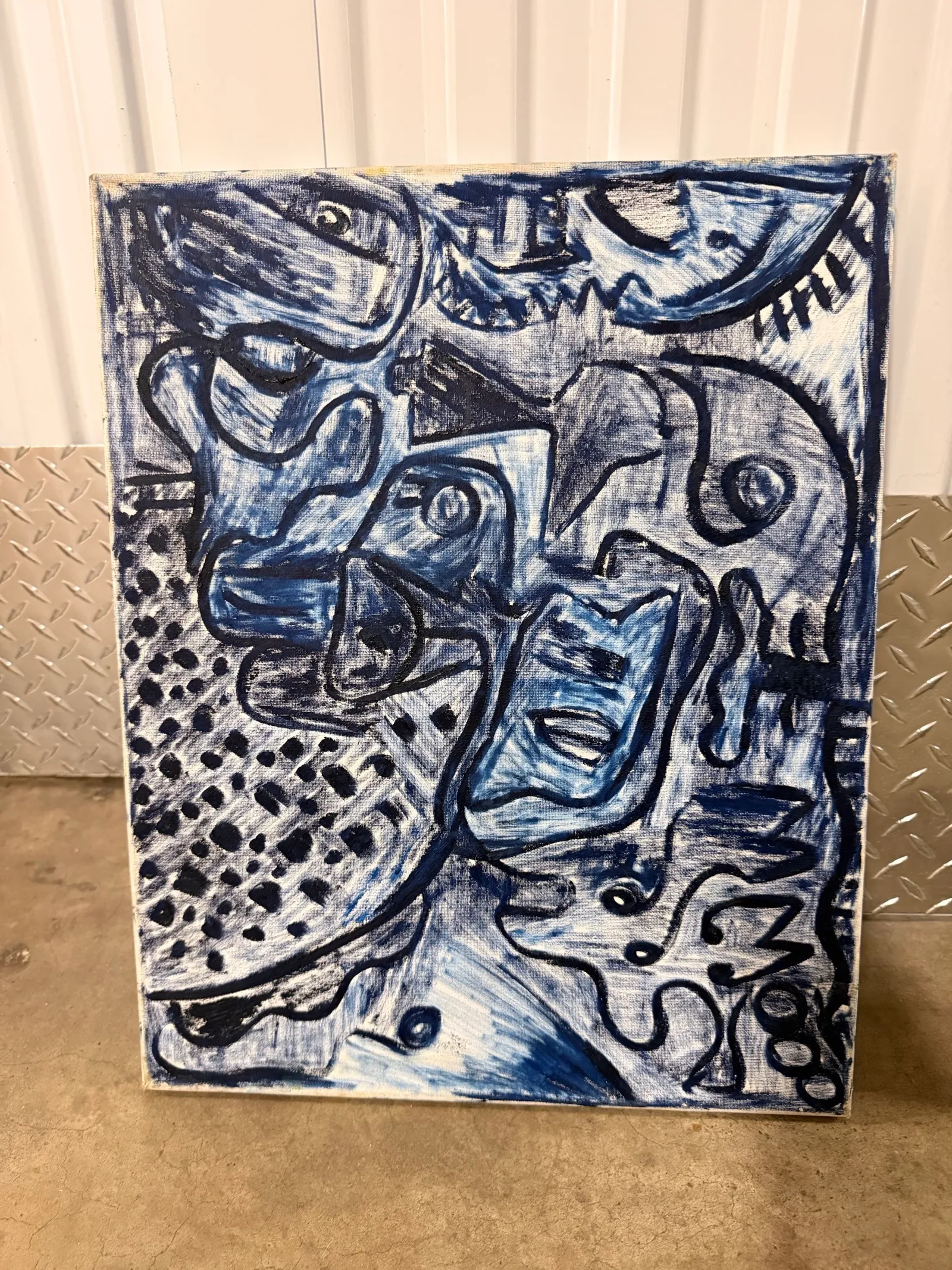 Blue Study, oil on canvas, 24 x 30 in / 61 x 76 cm