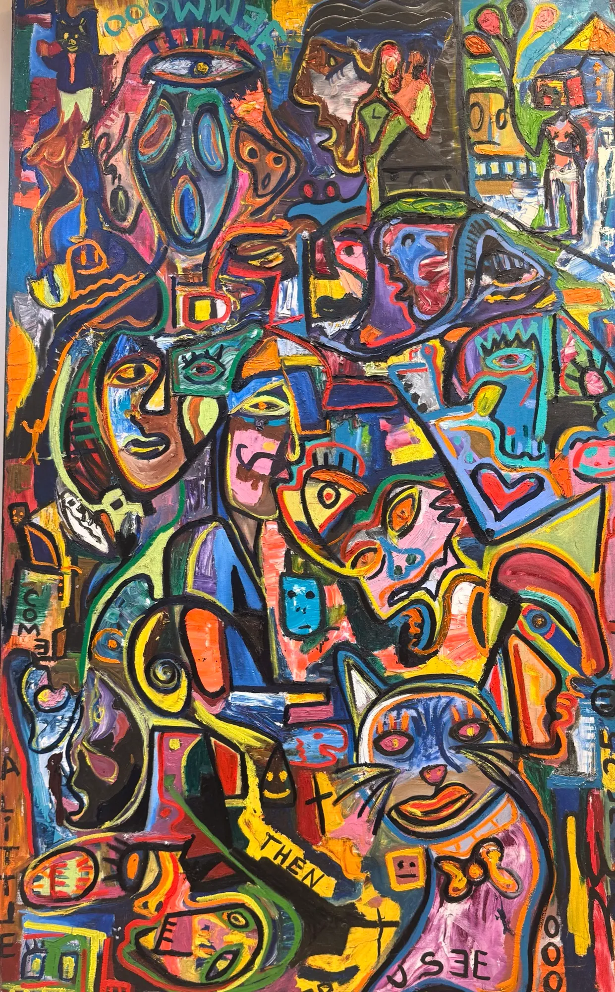 Come a Little, Then U See, oil on canvas, 30 x 48 in / 76 x 122 cm