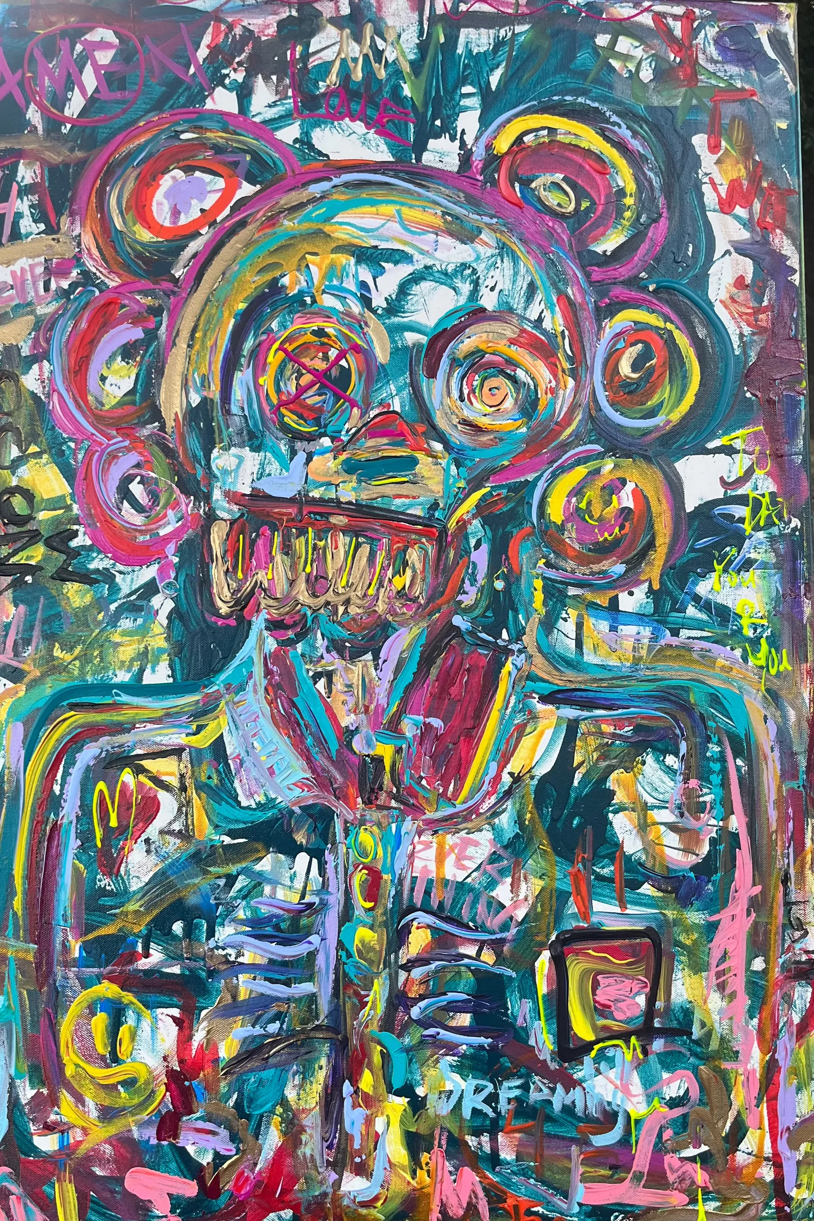 I Am Love, acrylic on canvas, 24 x 36 in / 61 x 91 cm