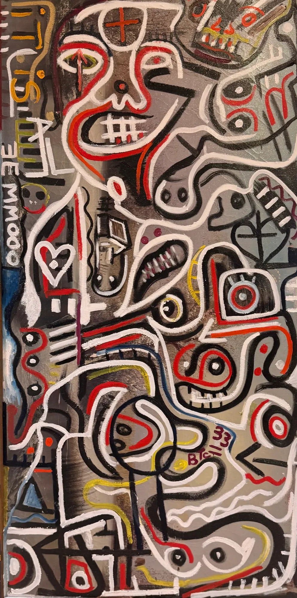 It Is All, oil and acrylic on canvas, 20 x 40 in / 51 x 102 cm