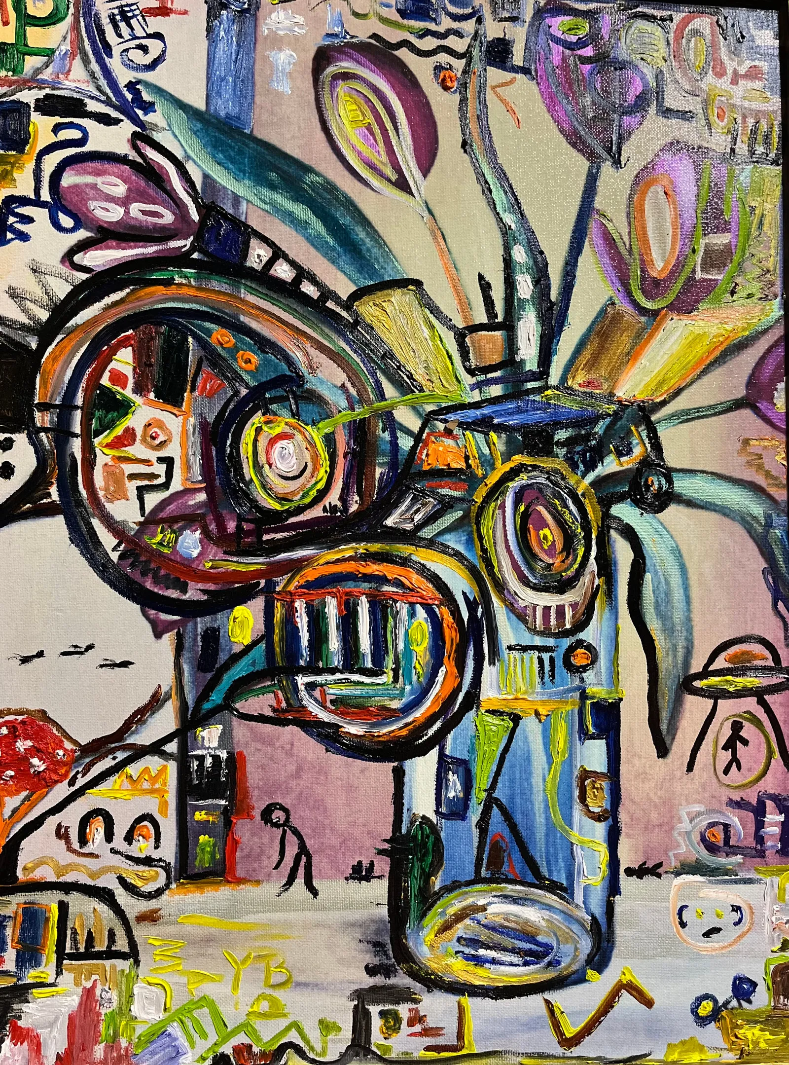 Untitled (Bouquet), oil on canvas, 24 x 32 in / 61 x 81 cm